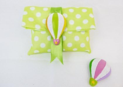 Polka Party Favours bag with Rainbow Assorted Object (zelda2363) (Yellow)