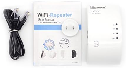 Mallmax Wifi Range Extender 300Mbps Wall Plug Wireless Ap/Repeater with 3dBi Internal Antenna For Signal Boost and Easy Setup