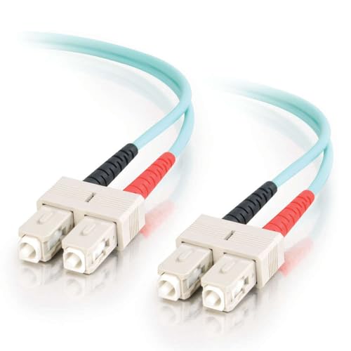 C2G/Cables to Go 21662 10 GB SC/SC Duplex 50/125 Multimode Fiber Patch Cable (3…