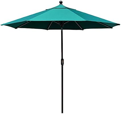 Amazon Com Eliteshade Sunbrella 9ft Market Umbrella Patio Outdoor Table Umbrella With Ventilation And 5 Years Non Fading Top Teal Garden Outdoor