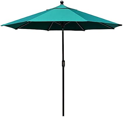 Amazon Com Eliteshade Sunbrella 9ft Market Umbrella Patio Outdoor Table Umbrella With Ventilation And 5 Years Non Fading Top Teal Garden Outdoor