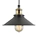 Linea di Liara Andante Black and Gold Farmhouse Pendant Lighting for Kitchen Island Industrial Hanging Light Fixtures Matte Black Pendant Light for Kitchen Sink, UL Listed