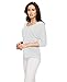 Made By Johnny WT1036 Womens V Neck 3/4 Sleeve Dolman Top with Side Shirring XL White