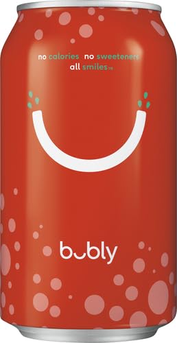 BUBLY SPARKLING WATER, STRAWBERRY, 12 OZ