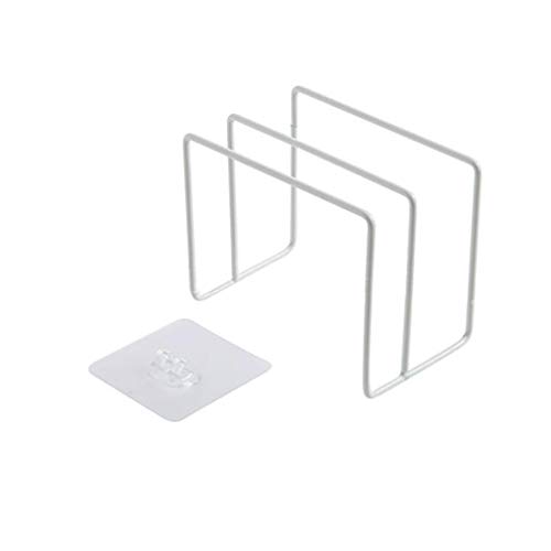 YESMAEA Pot Lid Organizer Houseware Organizer Pantry Rack Kitchen Cabinet Lid Organizer,White