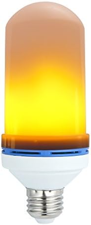 LED Flame Effect Fire Light Bulb, LMCO E26 LED Flickering Flame Lamp, SMD2835 Beads Simulated Decorative Light Atmosphere Lighting Vintage Flaming Upwards for Hotel/ Bars/ Home Decoration, 1pc