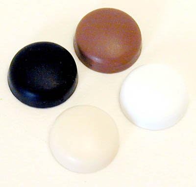 Snap Cap Screw Cover Used with Countersunk Washer, Brown (Bag of 100)