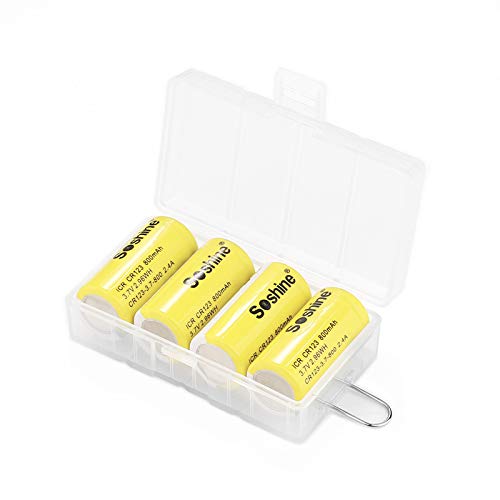 Soshine Rechargeable CR123A 3.7V Battery and Charger Battery Charger