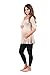 R&C Womens Draped Maternity Tunic Top - Made in USA, Mocha, Medium