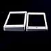 Set of 2 Humbucker Pickup Mounting Rings for bridge and neck pckups,Flat bottom,White