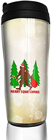Arsmt Funny Christmas Bigfoot Santa 11.8oz Coffee Mugs Insulated Leakproof Tea Cup Birthday Gift