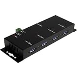 startech.com st4300usbm 4port black metal mountable