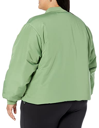 AMAZON ESSENTIALS WOMEN’S RELAXED-FIT RECYCLED POLYESTER PADDED CROPPED BOMBER JACKET (AVAILABLE IN PLUS SIZE) (PREVIOUSLY AMAZON AWARE), SAGE GREEN, 3X