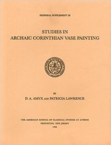 Studies In Archaic Corinthian Vase Painting Hesperia Supplement