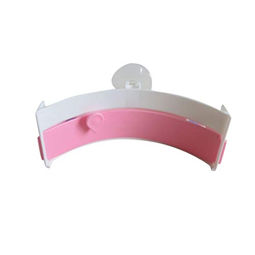 Trash Bag Holder Rack,Hanging Kitchen Cabinet Cupboard Door Back Stand Trash Rack Style Storage Garbage Bags (Pink)