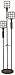 Modern Industrial Standing Floor Lamp LED Edison 3-Light 66 3/4
