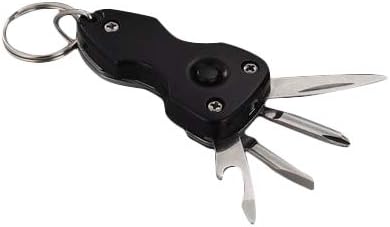 FAB Innovations Presents Black Multipurpose Good Quality Military Keychain for Keys (Colors May Vary)