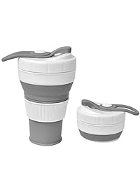 Little World Taza de café plegable, reutilizable,