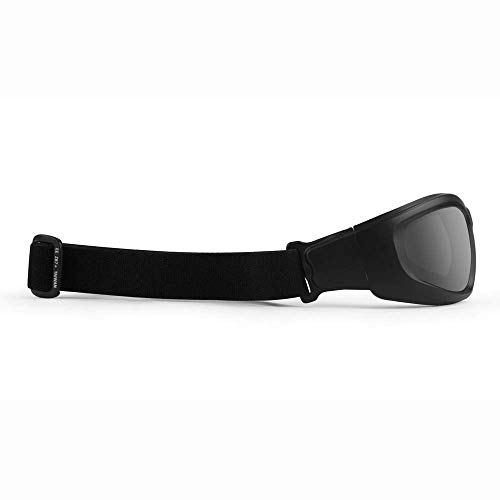 2 Pairs Epoch Motorcycle Goggles with Black Frames and Clear Smoke Lenses - Thumbnail 5