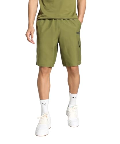 PUMA ESS Woven Cargo Shorts 9'', Unisex-Erwachsene Gewebte Shorts, Olive Green, 679731