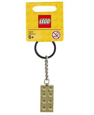 LEGO Gold 2x4 Stud Key Chain