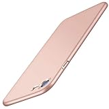 TORRAS Slim Fit iPhone 8 Case/iPhone 7 Case, Hard Plastic Full Protective Anti-Scratch Resistant Cover Case Compatible with iPhone 7 (2016)/iPhone 8 (2017), Rose Gold
