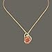 DEFAITH 24K Gold Dipped Rose Pendant Chain Necklace, Best Gifts for Wife Girlfriend Mother for Christmas Valentine's Day Anniversary Birthday Gift - Heart Red