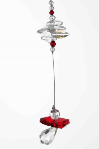 Cascade Crystal Guardian Angel Birthstone Suncatcher JANUARY - GARNET - Embellished with Swarovski Crystals