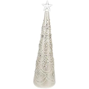 Amazon Com Ganz Light Up Elegant Jewelled Glass Christmas Tree