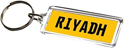 NUMBER PLATE KEYRING - Riyadh - Boys Name Gift