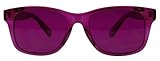 Magenta Color Therapy Glasses, Classic Style, Poker Sunglasses
