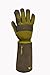 G & F Products 2431L Florist Pro Long Sleeve Rose gardening Gloves, Rose Pruning Gloves, Thorn Resistant Garden Gloves - Men's Large , Yellow , Army Green