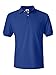 Men's 5.2 oz Hanes STEDMAN Blended Jersey Pocket Polo,Deep Royal,XL