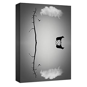 Lonely Animal Painting Artwork for Home Framed