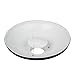 PhotoSEL Beauty Dish Reflector, 16-Inch, White Interior, Bowens S-Type Mount, Studio Lighting Flash Light, FRB40