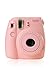 Fujifilm Instax Mini 8 Instant Film Camera (Pink) with Fujifilm Instax Mini 5 Pack Instant Film (50 Shots) + Compact Bag Case + Batteries Top Kit - International Version (No Warranty)