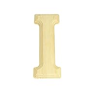 Homeford Pine Wood Beveled Wooden Letter I, Natural, 6-Inch