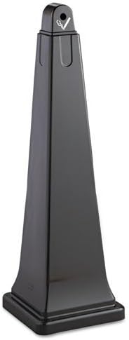 Rubbermaid Groundskeeper Classic Receptacle - 39"H - 1-Gallon Capacity - Black