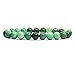 Amandastone Natural Green Chrysoprase Gemstone 8mm Ball Beads Stretch Bracelet 7