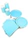 200-Piece Light Blue Disposable Party Pack – Serves 50 Includes 9