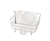 simplehuman Compact Wire Frame Dish Rack, Stainless Steel