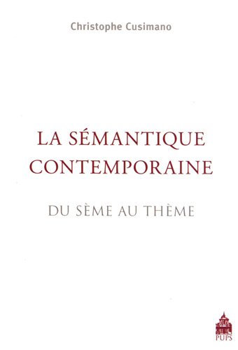 La  sémantique contemporaine
