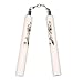 Playwell Foam Rubber Safety Training Nunchucks - All White Dragon Chain