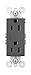 Legrand radiant 885BKCC12 15 Amp Decorator Duplex Outlet, Side Wire or Push Wire, Black (1 Count)