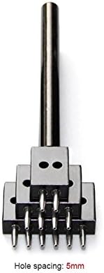 imango Leather Punch Tool Row Cut Hole Stitched Leather 2/4/6 Prong Diameter 1mm Leather Craft (5mm)
