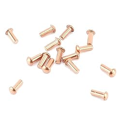 Aicosineg Solid Rivets,200Pcs 0.08" Dia x