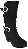 Little Girls Buckle Rhinestone Knee High Dress Boots