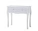 White Finish Pattern Design Console Sofa Table with One Drawer by eHomeProducts