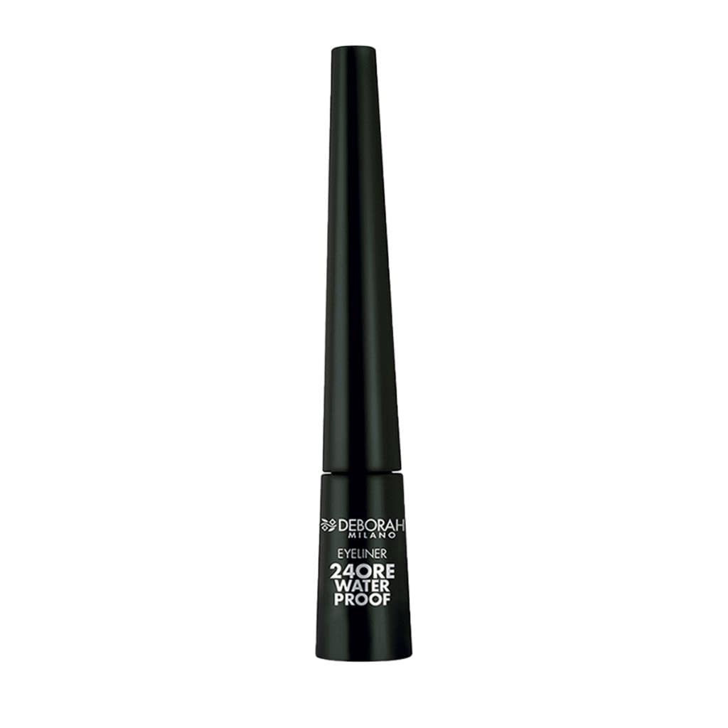 Deborah Milano 24 Hour Waterproof Long-Lasting Eyeliner and No Transfer Gives a Shiny Finish and Ultra-Precision to the Eyes, Black, 2.8 g, Pastel