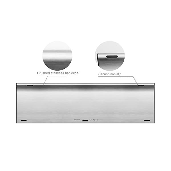 Arteck 2.4G Wireless Keyboard Stainless Steel Ultra Slim UK Layout Keyboard with Numeric Keypad for Computer/Desktop/PC…